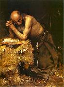 Teodor Axentowicz The Anchorite oil on canvas
